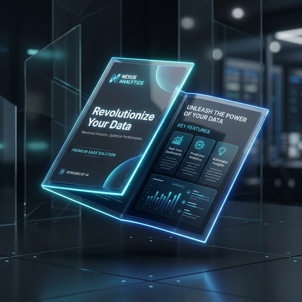 3D Brochure Mockup